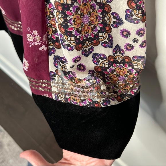 Maeve Anthropologie Small Quartier Latin Patchwork Mini Dress Bohemian Colorful - Picture 11 of 16